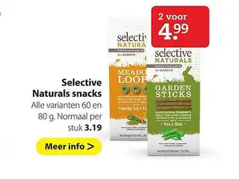 Pets Place Selective naturals snacks aanbieding