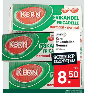 Sligro Kern frikandellen normaal doos 40 x 85 gram aanbieding