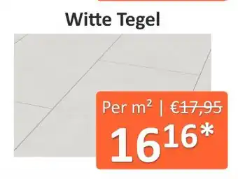 De Verfzaak Witte tegel aanbieding