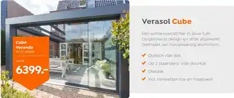 Verasol Cube veranda aanbieding