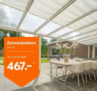 Verasol Zonnedoeken aanbieding