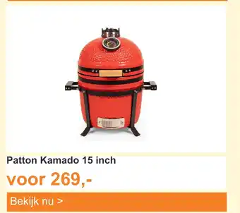 Tuinmeubelland Patton kamado 15 inch aanbieding