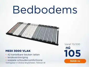 TotaalBED Medi 3000 vlak aanbieding