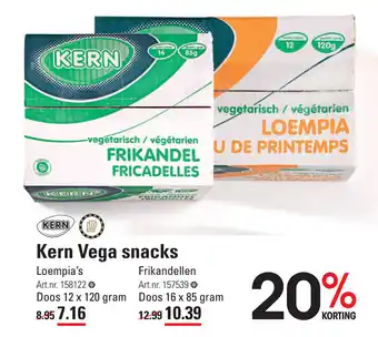 Sligro Kern vega snacks doos 12 x 120 gram aanbieding