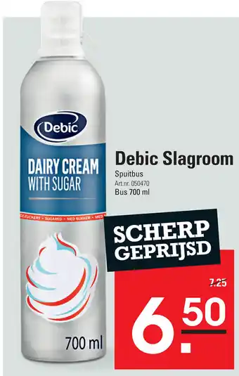 Sligro Debic slagroom 700 ml aanbieding