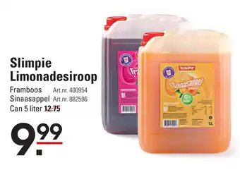 Sligro Slimpie limonadesiroop 5 liter aanbieding