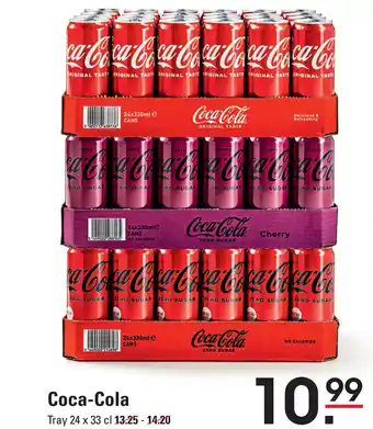 Sligro Coca-cola tray 24 x 33 cl aanbieding