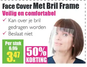 Gezond & Wel Face cover met bril frame aanbieding