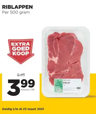 Jumbo Riblappen 500 gram aanbieding