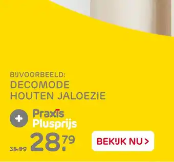 Praxis Decomode houten jaloezie aanbieding