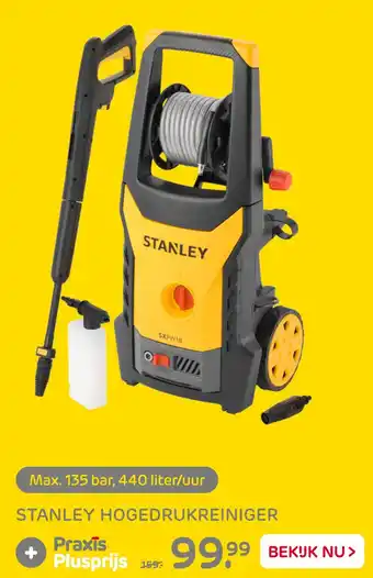 Praxis Stanley hogedrukreiniger aanbieding