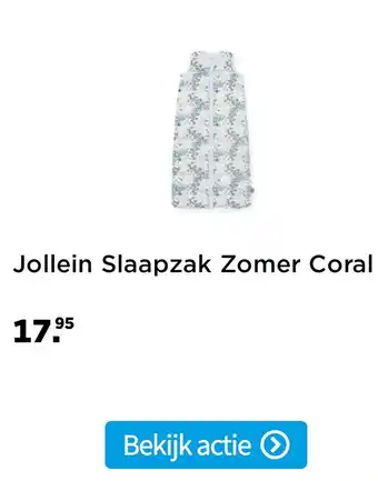 Plein.nl Jollein slaapzak zomer coral aanbieding