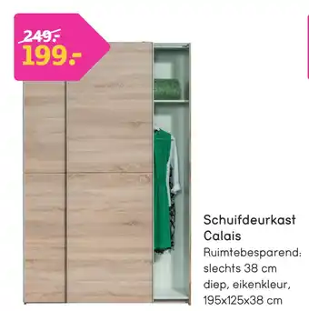 Leen Bakker Schuifdeurkast calais aanbieding