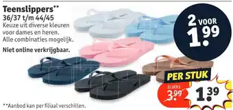 Kruidvat Teenslippers aanbieding