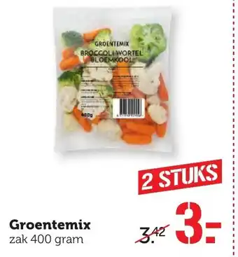 CoopCompact Groentenmix 2*400g aanbieding