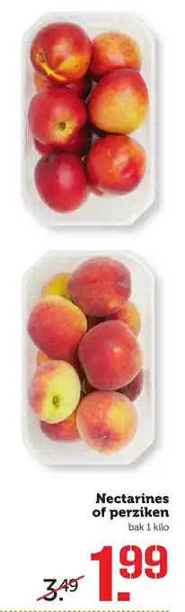 CoopCompact Nectarines of perziken 1kg aanbieding