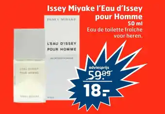 Trekpleister Issey miyake l'eau d'issey pour homme issey miyake 50 ml aanbieding