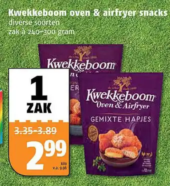 Poiesz Kwekkeboom oven & airfryer snacks 240-300 gram aanbieding