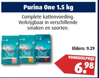 Huisdier Voordeelshop Purina one 1.5 kg aanbieding