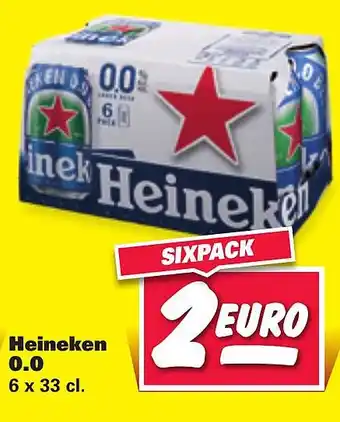 Nettorama Heineken 0.0 6x33 cl aanbieding