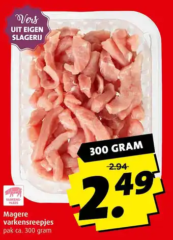 Boni Magere varkensreepjes 300 gram aanbieding