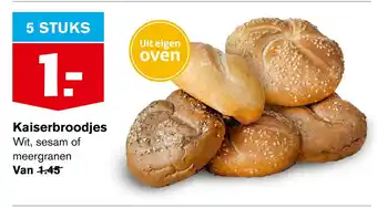 Hoogvliet Kaiserbroodies aanbieding