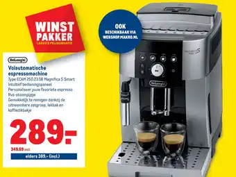 Makro Volautomatische espressomachine aanbieding