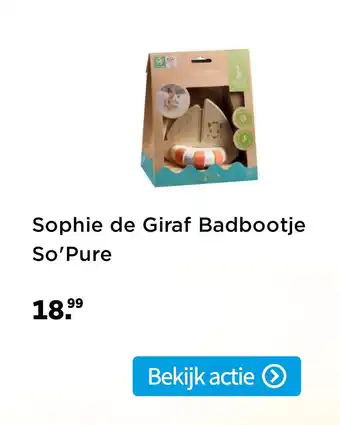 Plein.nl Sophie de giraf badbootje so'pure aanbieding