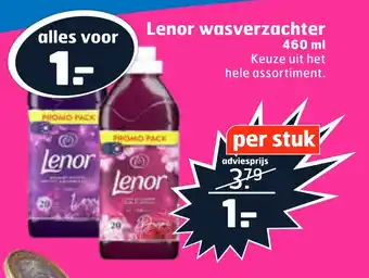 Trekpleister Lenor wasverzachter 460 ml aanbieding