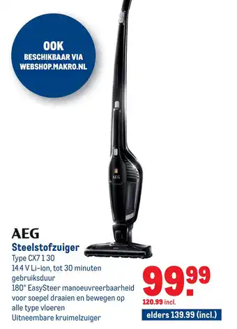 Makro AEG Steelstofzuiger aanbieding