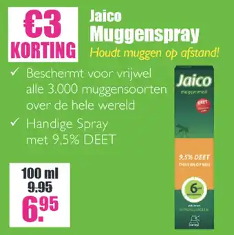 Gezond & Wel Jaico muggenspray 100 ml aanbieding