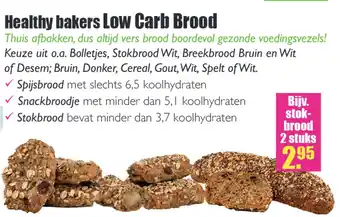 Gezond & Wel Healthy bakers low Ccarb brood aanbieding