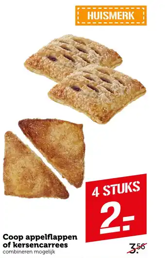 Coop Coop appelflappen of kersencarrees aanbieding