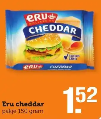 CoopCompact Eru Cheddar 150g aanbieding