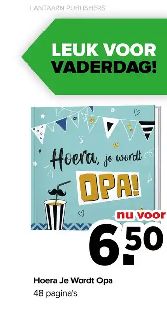 Babypark Hoera je wordt opa aanbieding