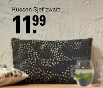 Karwei Kussen sjef zwart aanbieding