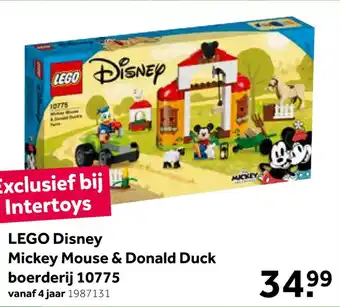 Intertoys Lego disney mickey mouse & donald duck boerderij 10775 aanbieding