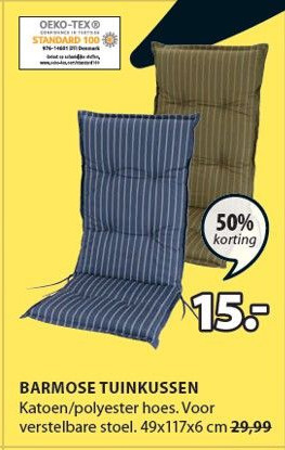 Jysk BARMOSE TUINKUSSEN aanbieding