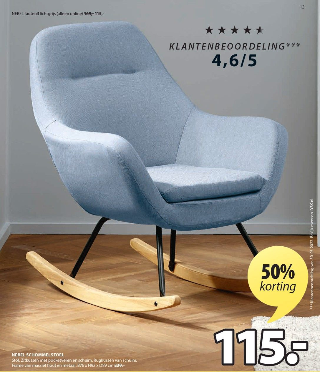 NEBEL SCHOMMELSTOEL aanbieding bij Jysk