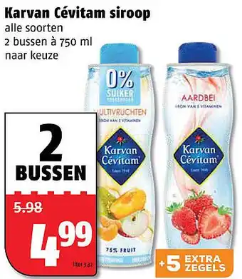 Poiesz Karvan cévitam siroop 750 ml aanbieding