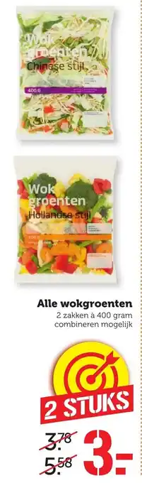 Coop Wokgroenten 2*400g aanbieding