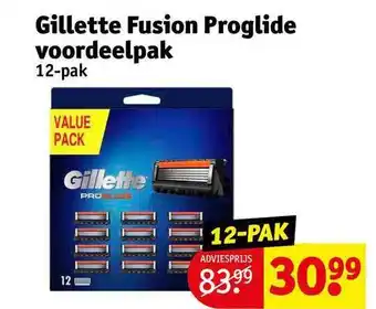 Kruidvat Gillette Fusion Proglide Voordeelpak aanbieding
