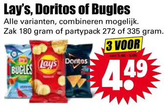 Dirk Lay's, doritos of bugles aanbieding