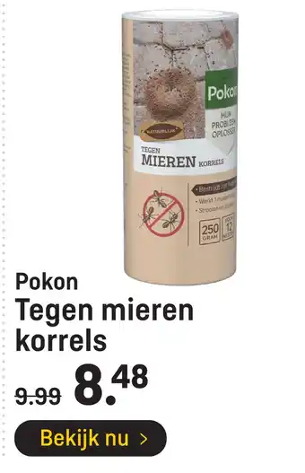 Hubo Pokon tegen mieren korrels aanbieding