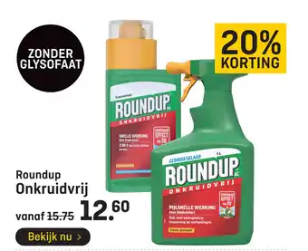 Hubo Roundup onkruidvrij aanbieding