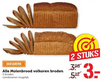 Coop Molenbrood volkoren broden aanbieding