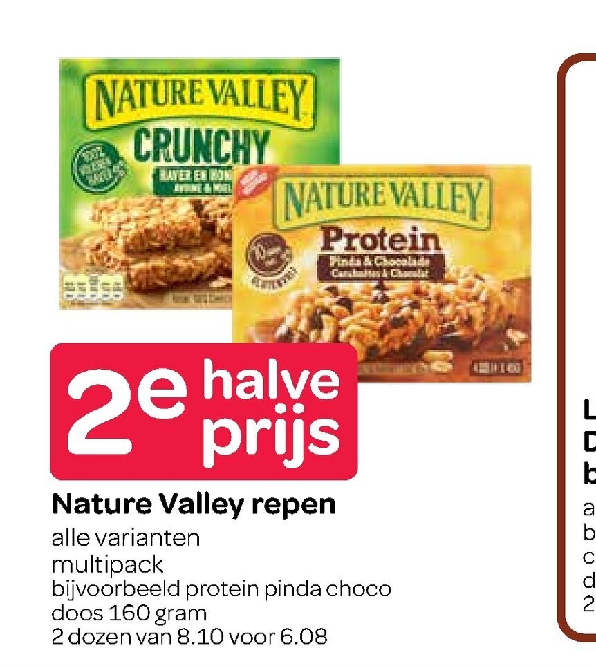 Nature Valley repen 2 dozen 160 gram aanbieding bij Spar