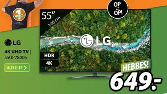 Expert LG 4K UHD TV | 55UP78006 aanbieding