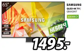 Expert SAMSUNG QLED 4K TV | QE65Q95T aanbieding