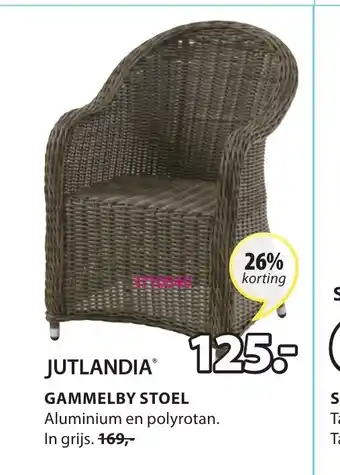 Jysk Jutlandia Gammelby stoel aanbieding